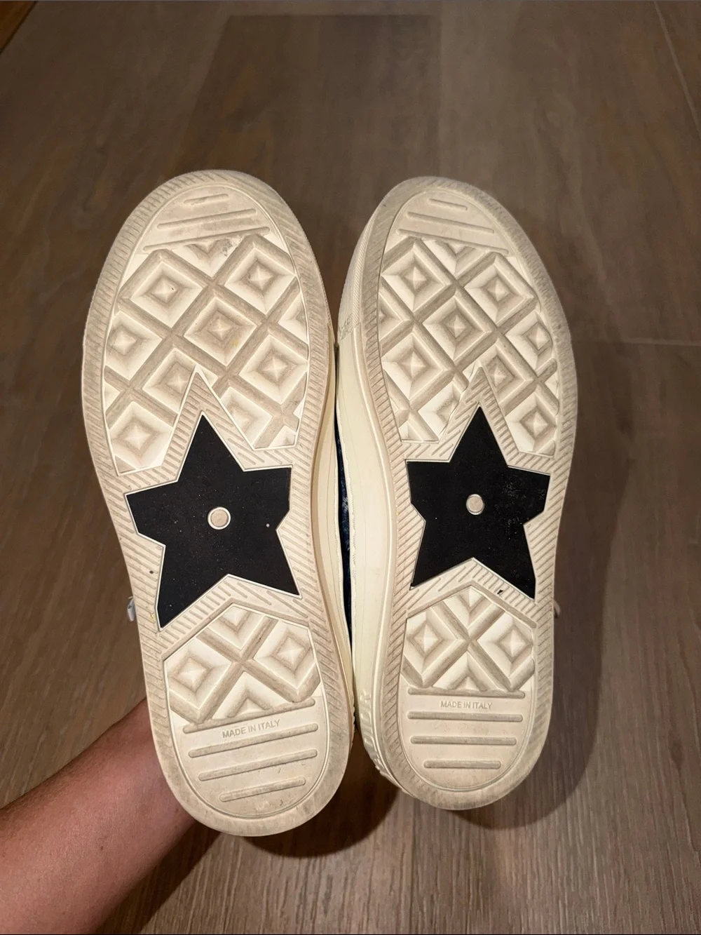 Dior J'Adior Low-Top Navy Blue and White Sneakers